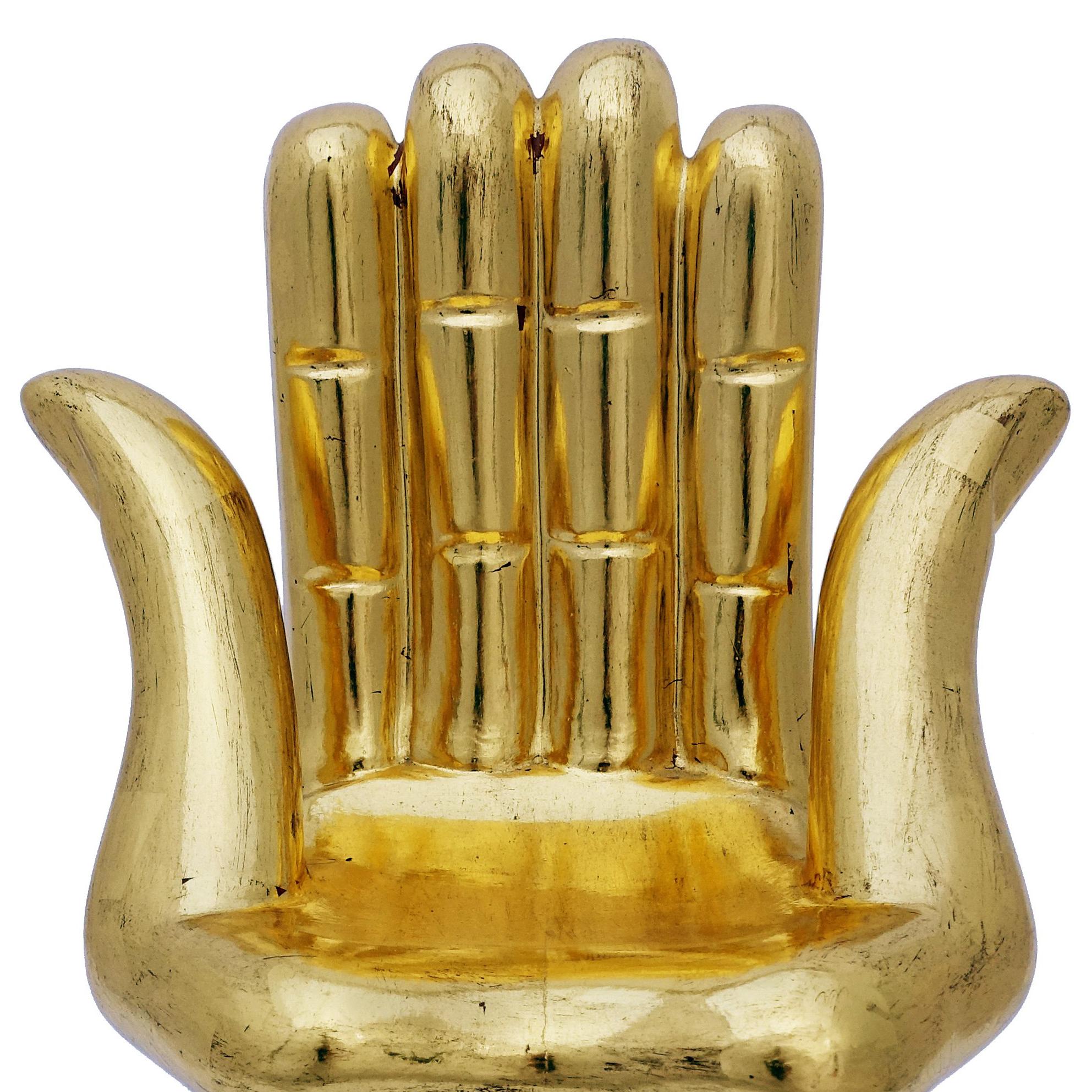 Scultura di mano con due pollici - Figurative Sculpture Marrone di Pedro Friedeberg