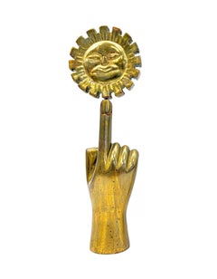 Mano Sol (rare sculpture en bois doré)