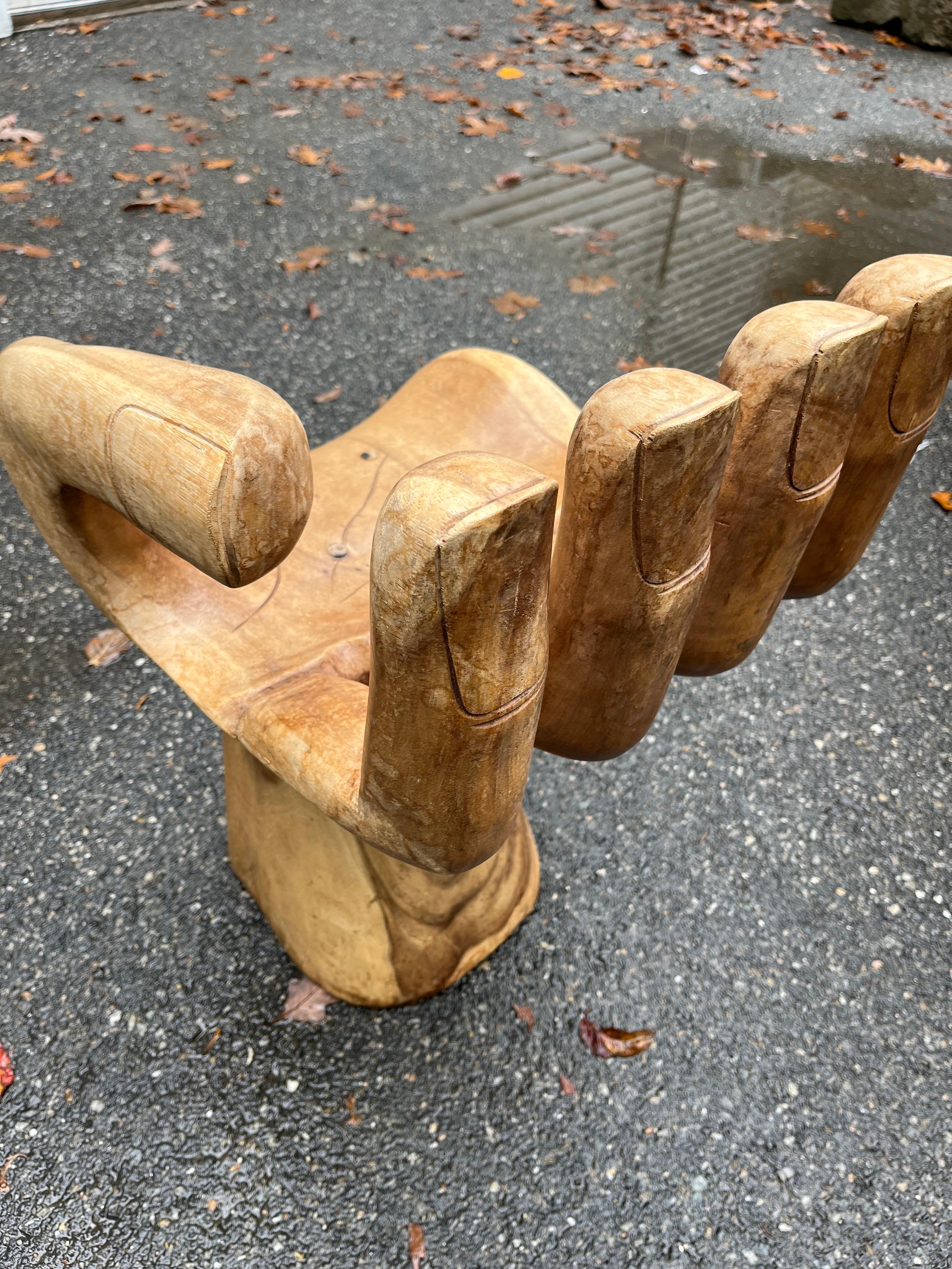 Pedro Friedeberg Style “Hand” Chair For Sale 1