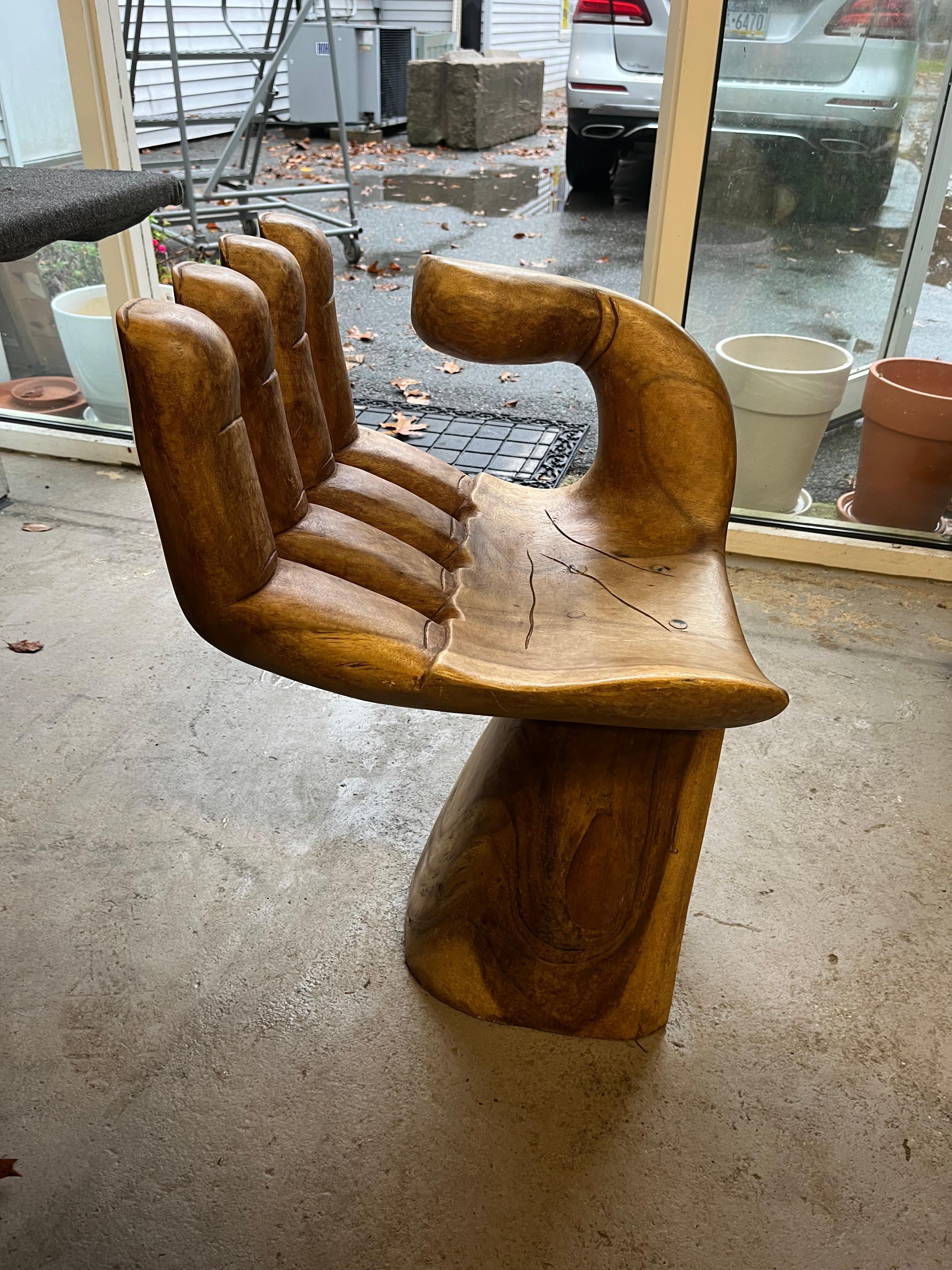 Pedro Friedeberg Style “Hand” Chair For Sale 4