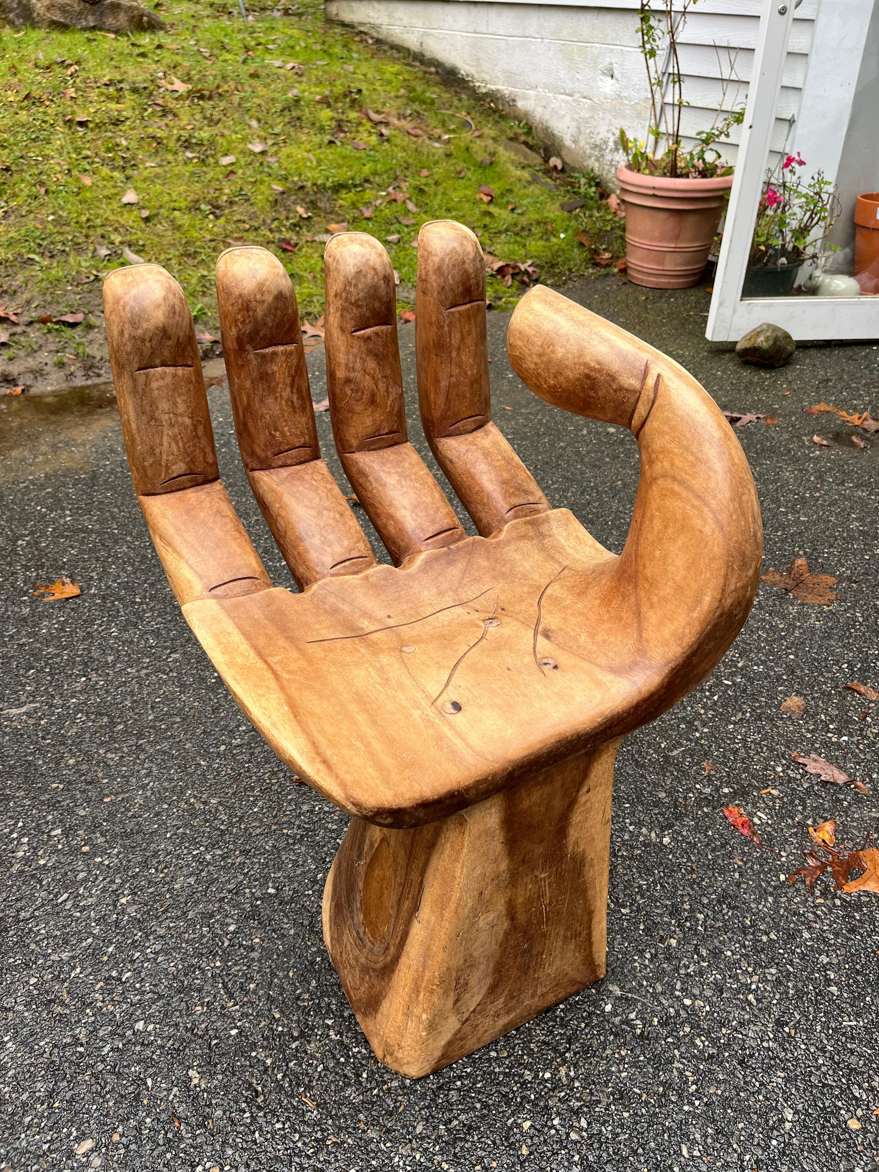 hand shaped chair for sale