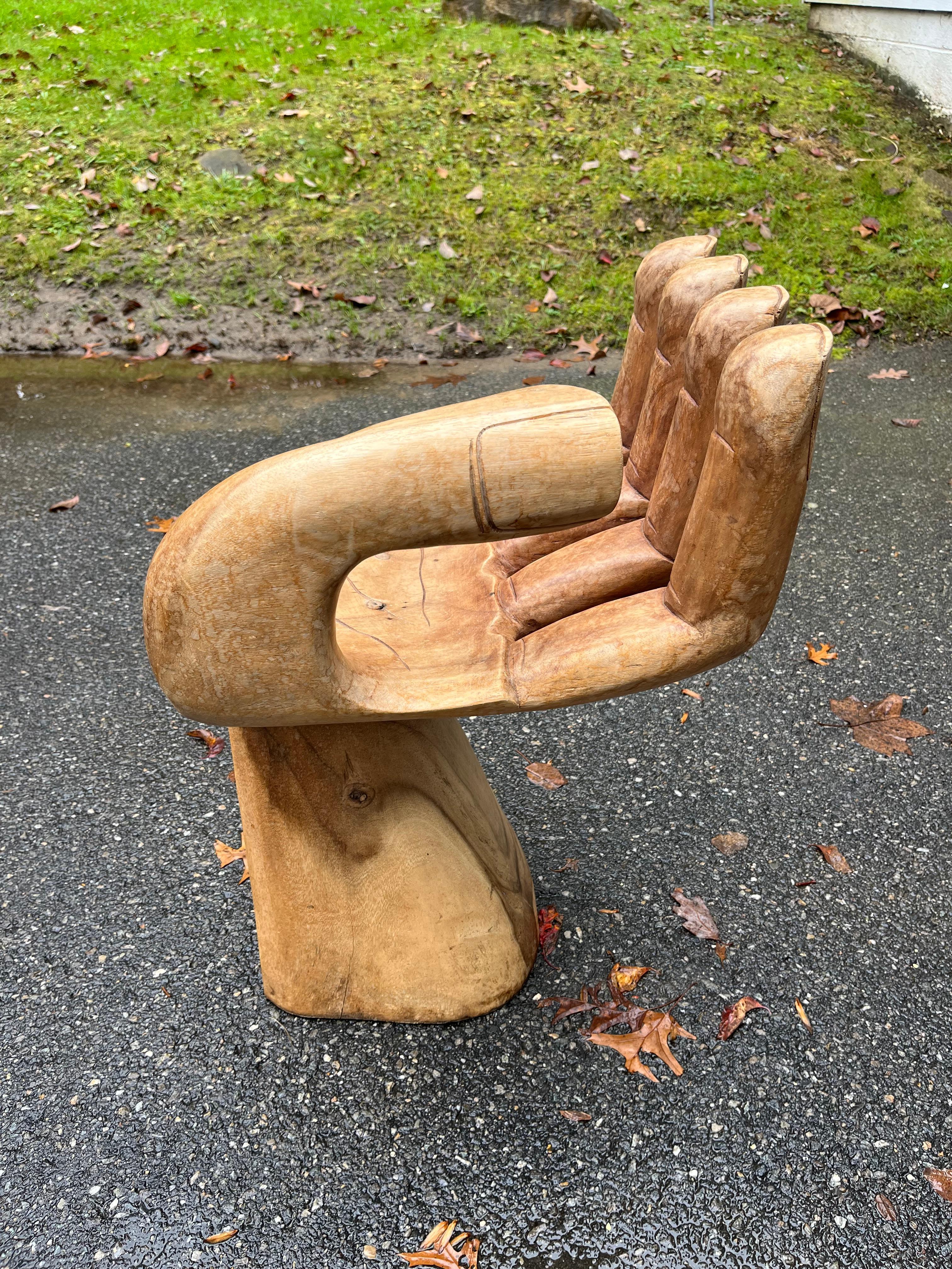 Mid-Century Modern Pedro Friedeberg Style “Hand” Chair For Sale