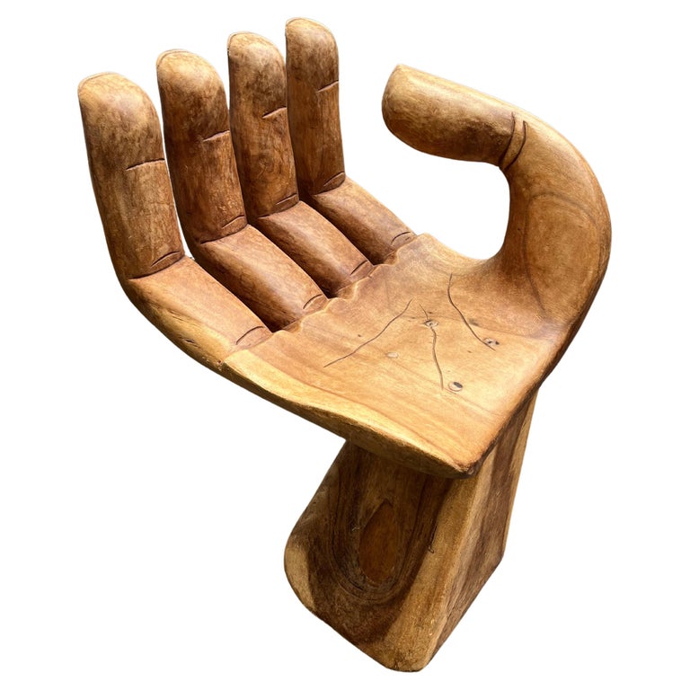 Pedro Friedeberg Style Hand/Foot Chair at 1stDibs