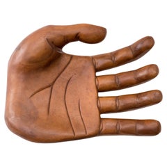 Escultura manual de madera estilo Pedro Friedeberg, adorno de mesa grande. Vintage