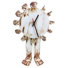 Pedro Friedeberg with Ceramic Table Clock