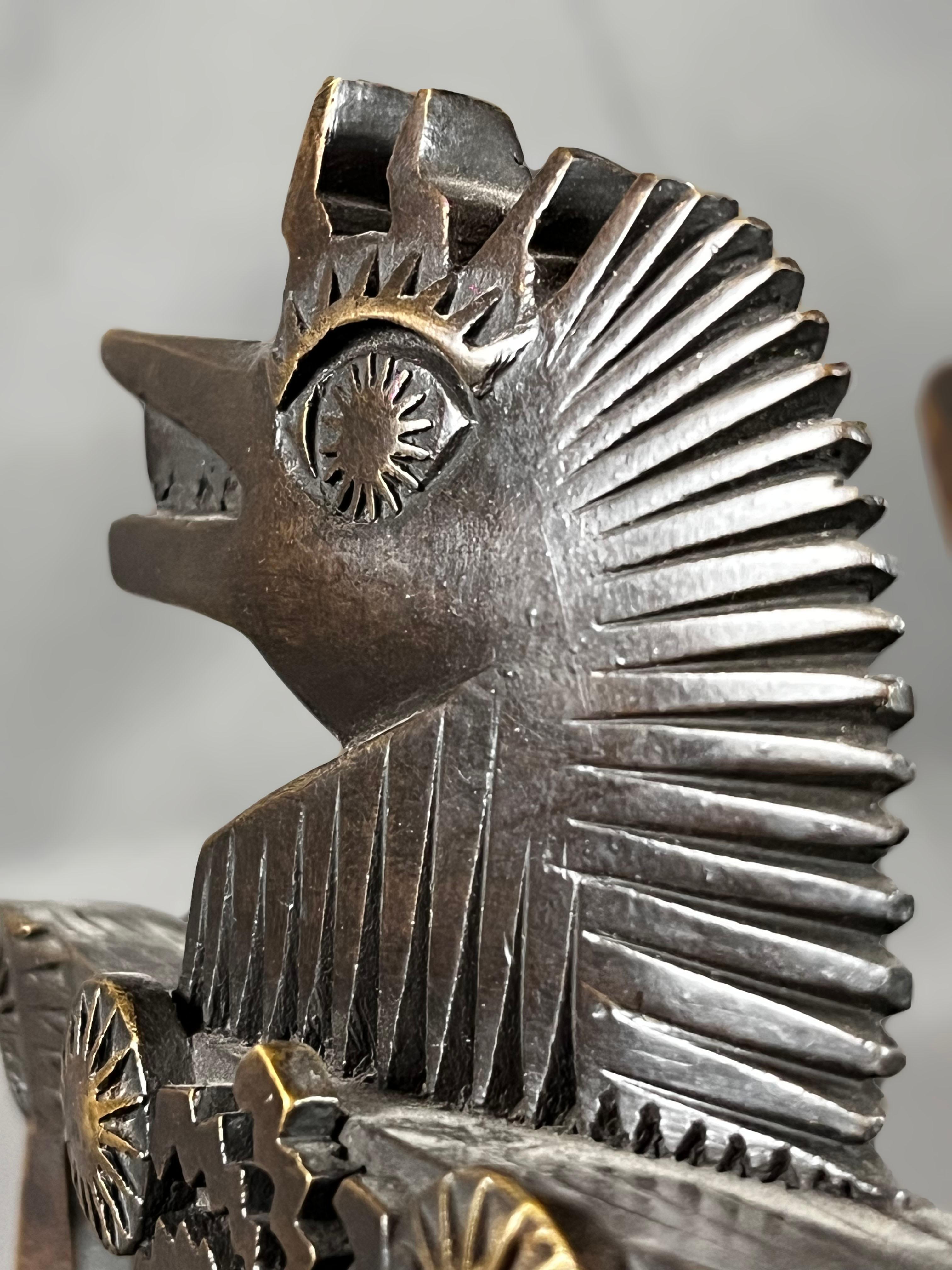 Pedro Friedeberg Zebra Bronze Sculpture For Sale 1