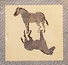 Pedro Friedeberg Zebra, encre sur papier de la série Jungle