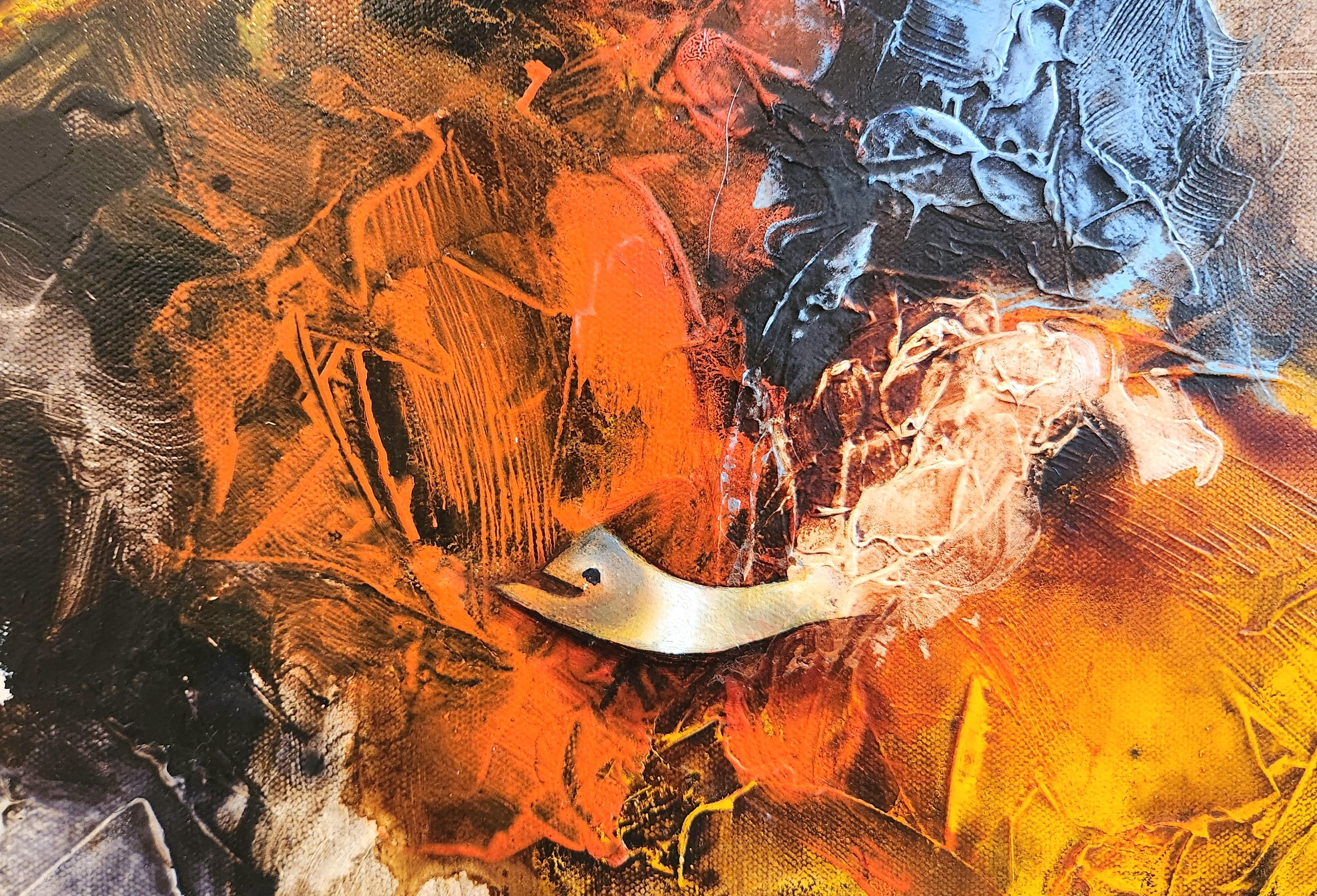 Pittura a olio su tela -- Alba in vendita 3