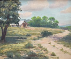 "HILL COUNTRY HOME" TEXAS FRAMED 27.25 X 31.25 TEXAS HILL COUNTRY