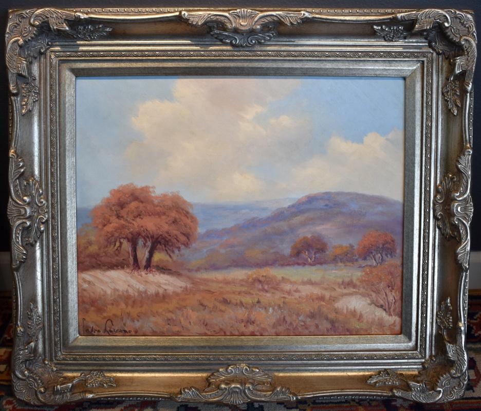 Pedro Lazcano Landscape Painting - "TEXAS HILL COUNTRY FALL"  