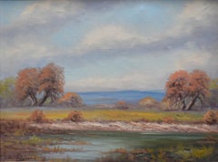 "WATERING HOLE" TEXAS 25.5 X 31.5