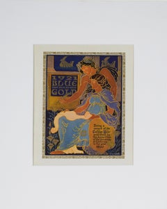 „1921 Blau und Gold“ – UC Berkeley Jahrbuch-Farblithographie in Blau und Gold