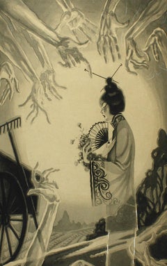 Antique San Francisco Tong War Illustration