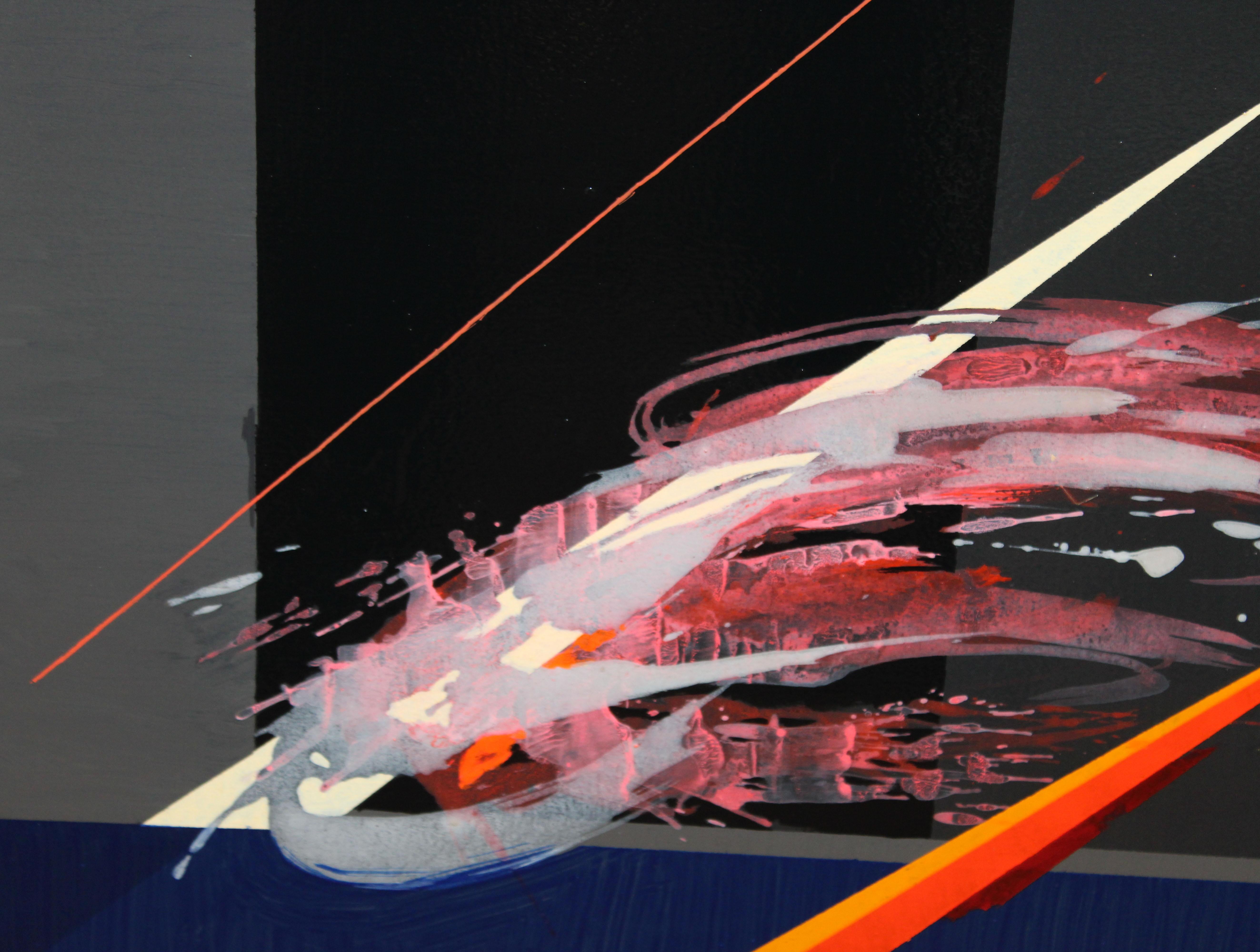 Del diccionario de las incertidumbres V - Óleo sobre lienzo - Año 2015 (Schwarz), Abstract Painting, von Pedro Muiño
