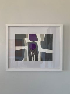 „Abstrakte Collage“ von Pedro Oraa, Serigrafie