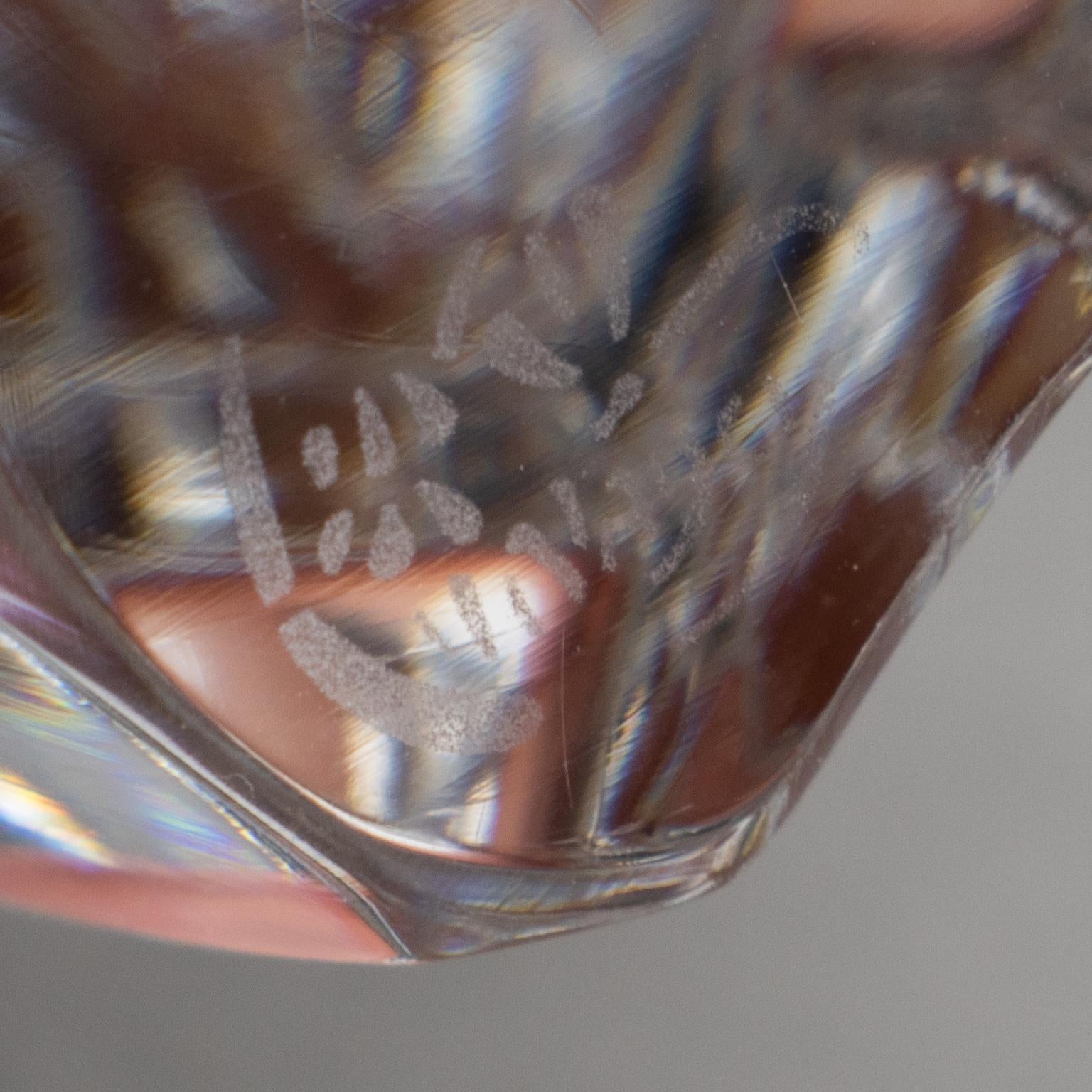 Pedro Ramírez Vázquez para Daum Escultura de Cristal Atenea Torso Cubista Femenino en venta 5