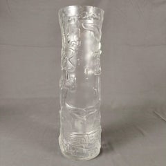 Pedro Ramírez Vázquez Riedel Glass "Antropology Museum Column" Vase