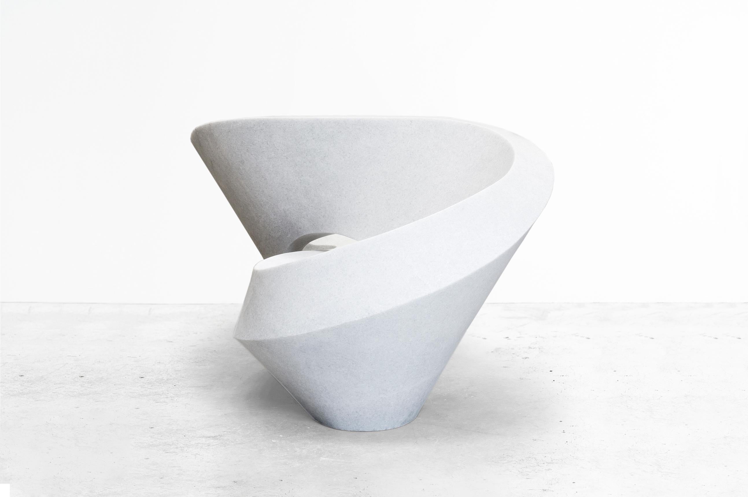 Pedro Reyes

Infinity chair
Manufactured by Pedro Reyes
Mexico, 2018
White marble

Edition:
Edition of 5 + 2 AP.

Measurements:
200 cm x 95 cm x 85 H cm
78.74 in x 37.40 in x 33.46 H in

Biography:
Through a varied practice utilizing