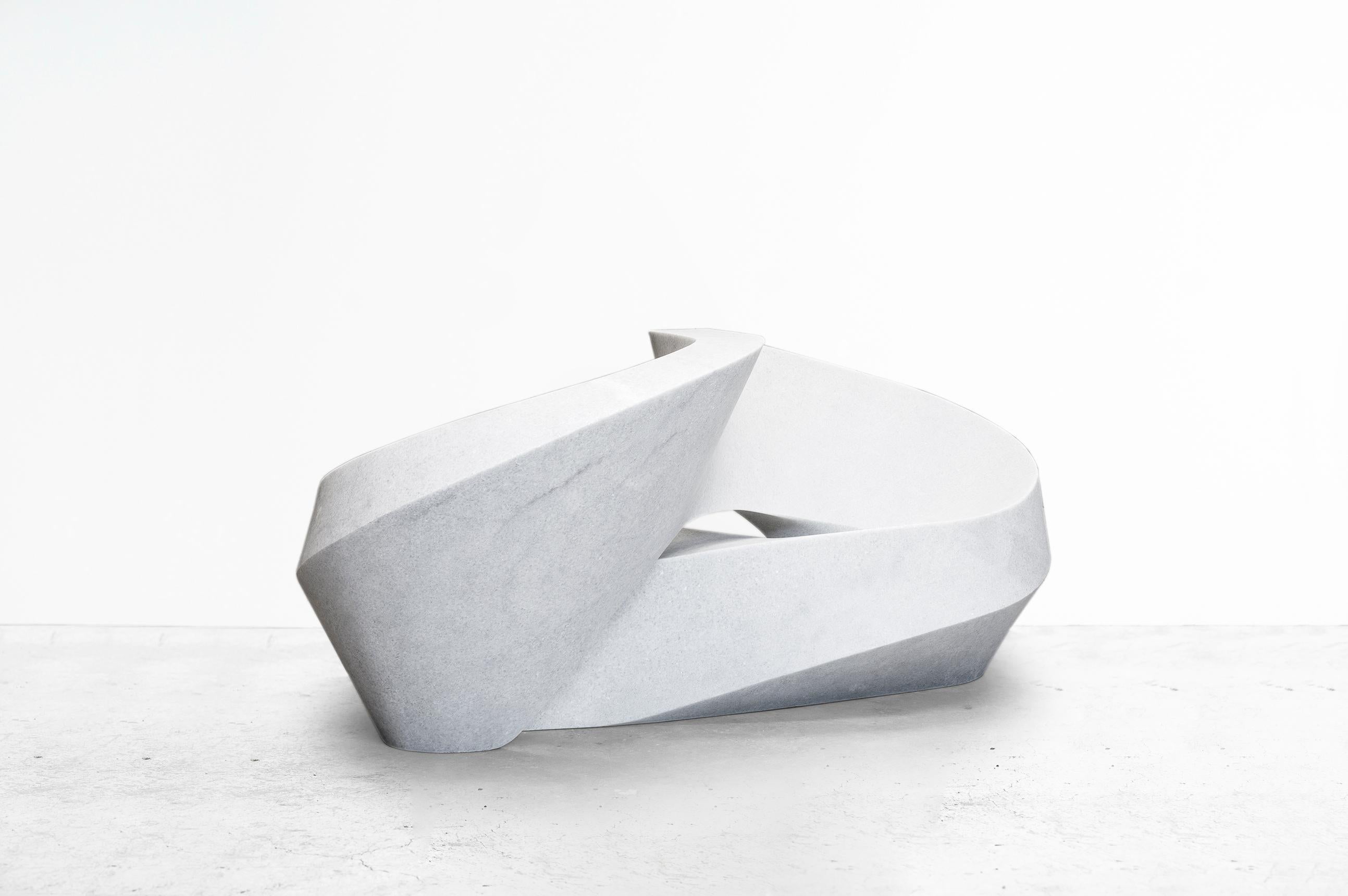 Pedro Reyes, White Marble Infinity Chair, 2018 Contemporary Mexican Design  1