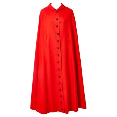 Pedro Rodriquez Wool Cape at 1stDibs | red wool cape, pedro cape