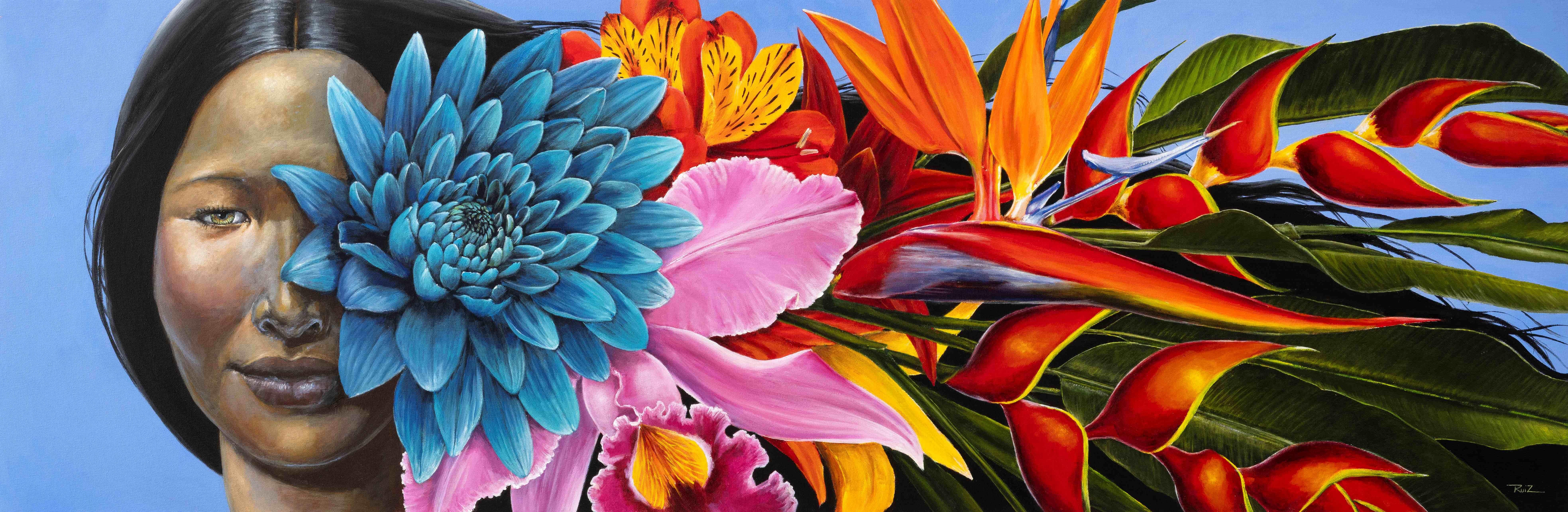 RIGHT HOOK GANCHO DERECHO BOTANICA - Painting de Pedro Ruiz