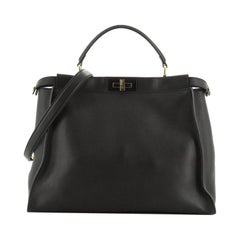 Peekaboo Bag Rigid Leather Large