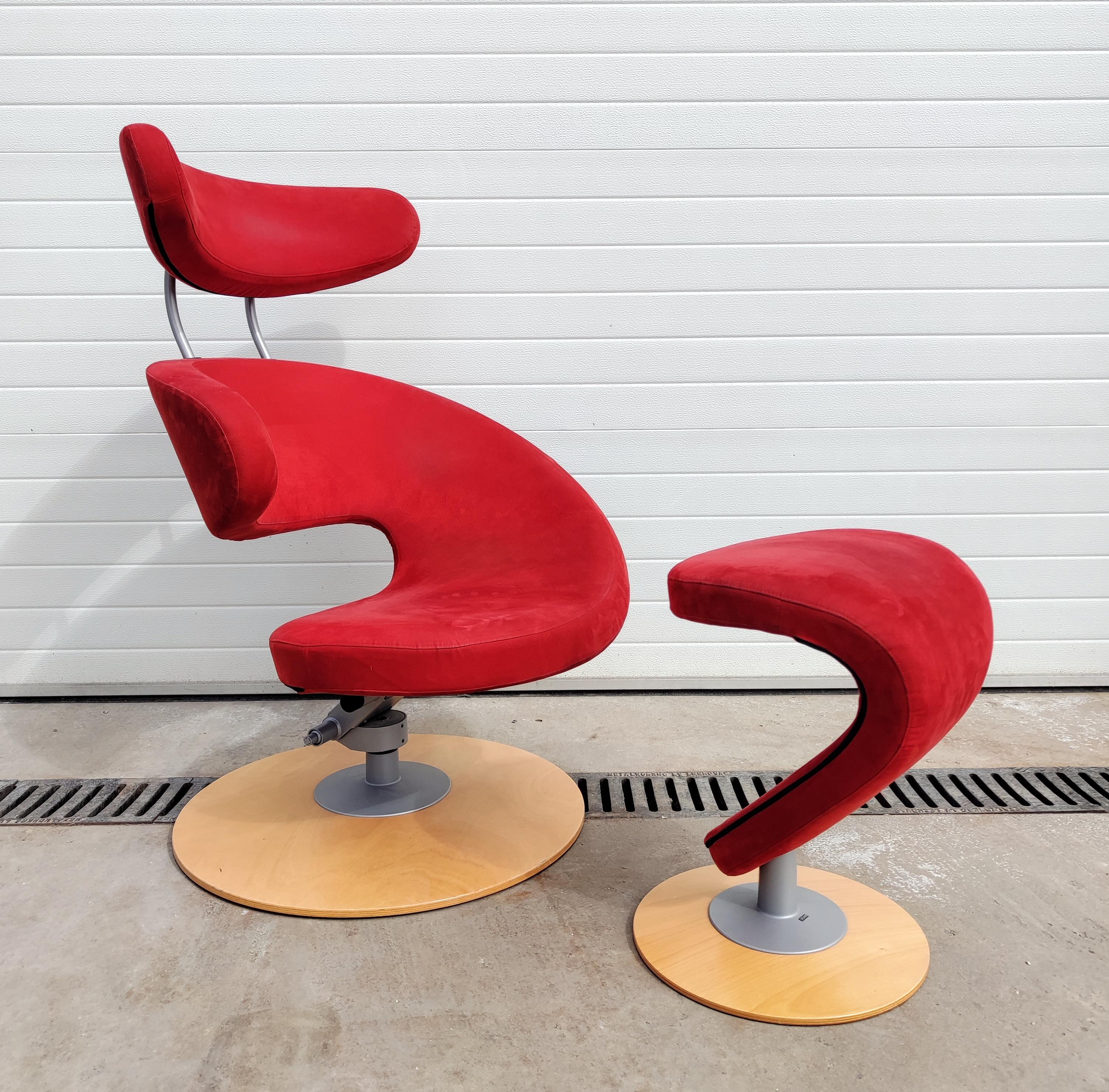 Post-Modern 'Peel' Armchair or Swivel Chair Designed by Olav Eldoy, Norway, 2002 For Sale