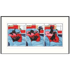 Peeling a Carrot, Humorous Dog Print