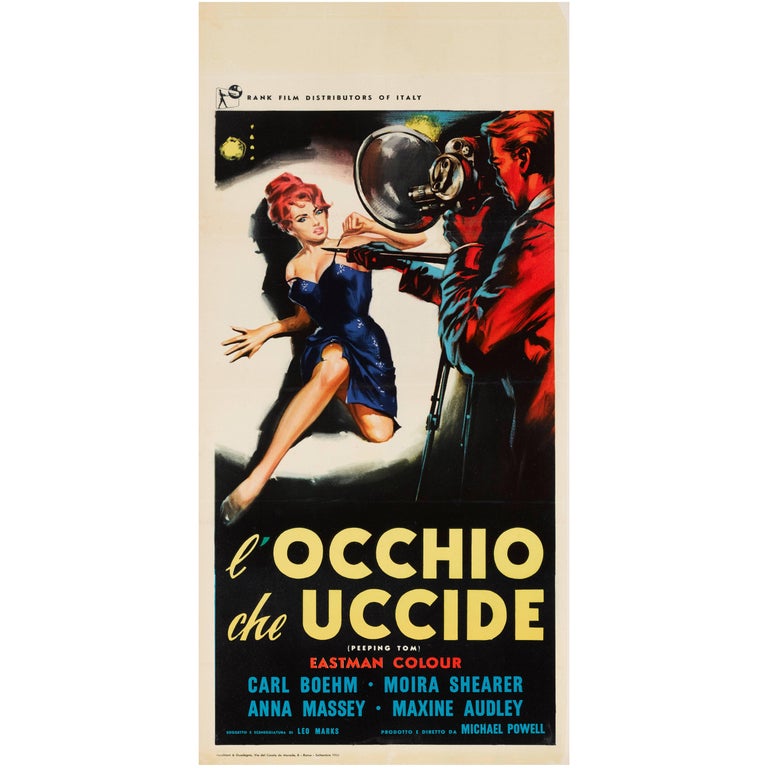 "Peeping Tom / L'Occhio Che Uccide" Original Italian Film Po...