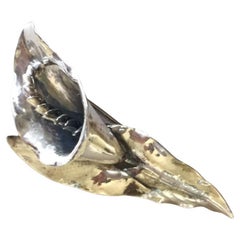 Broche Calla Lily en argent sterling avec bordure en forme de cerf-volant