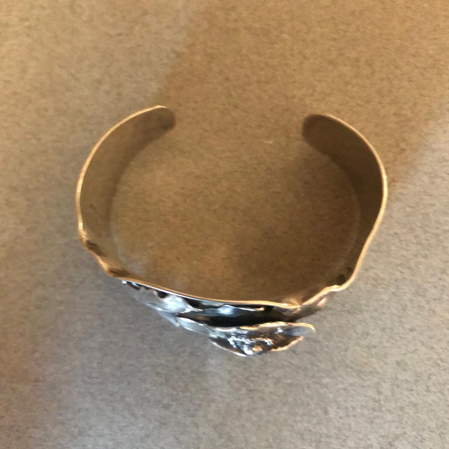 Women's Peer Smed Sterling Silver Large Cuff Bracelet For Sale