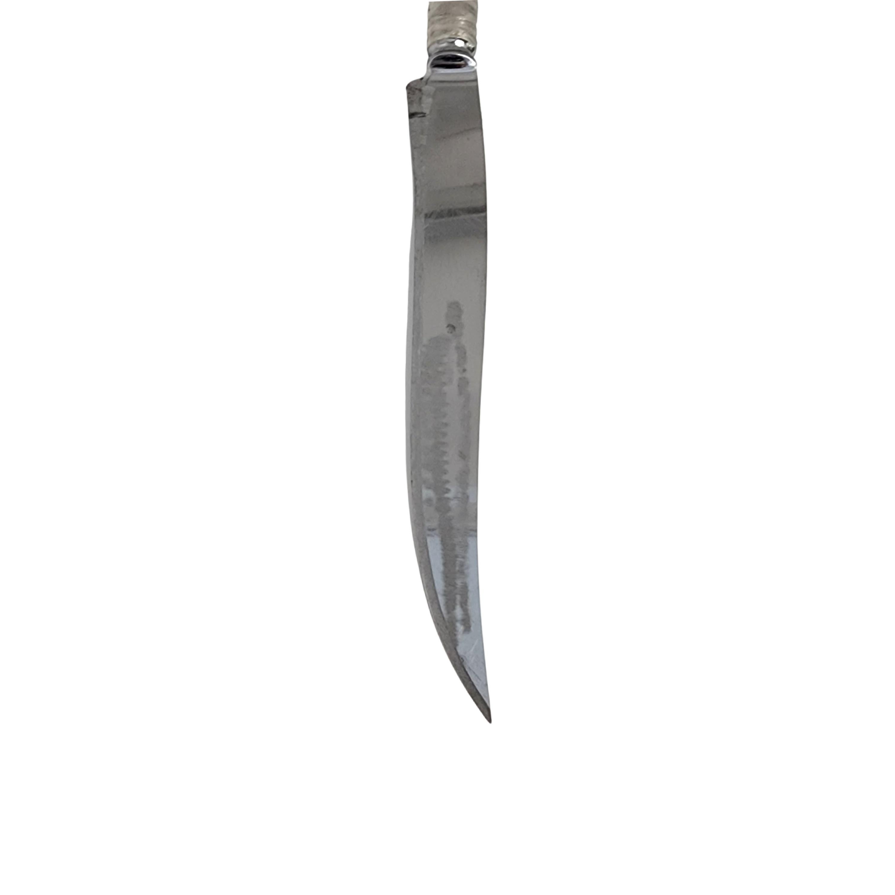 Cuchillo con mango de lirio Peer Smed de plata de ley en venta 8
