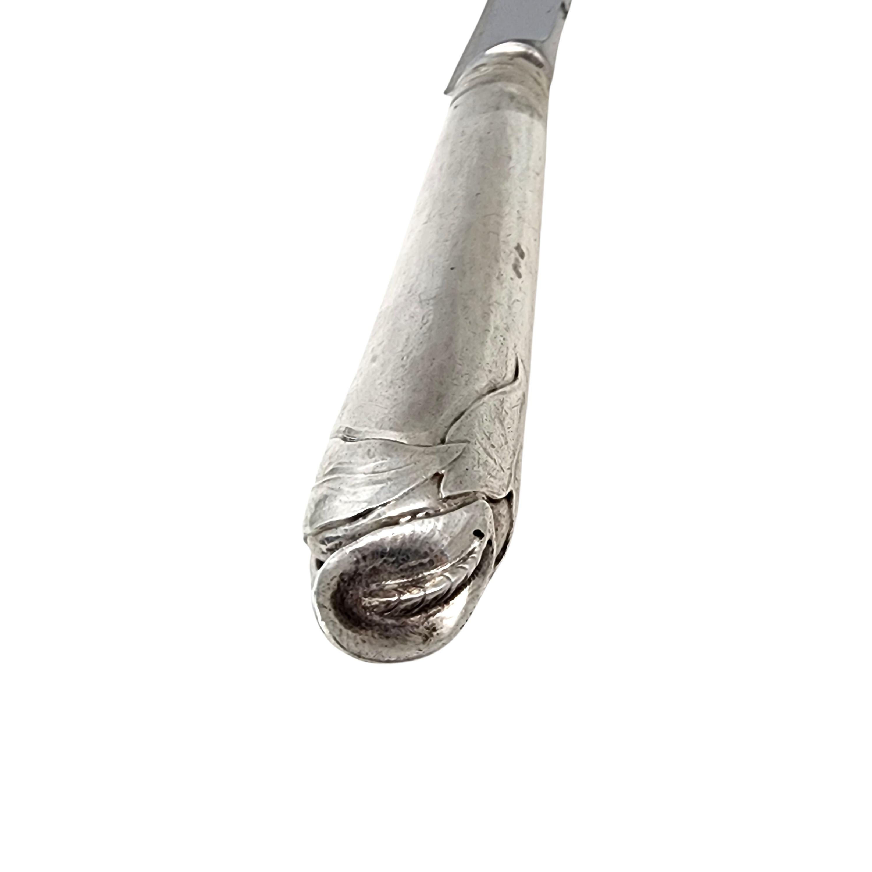 Coltello con manico a giglio in argento sterling Peer Smed Silver in vendita 4