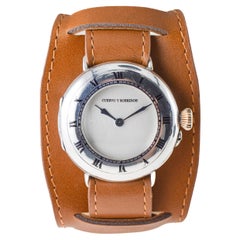 Peerless von IWC Campaign Style Sterling Silber Halb Jäger von 1915