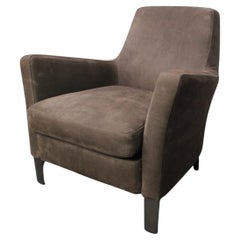 Used Peerless Pristine Minotti “Denny” Armchair in Suede Leather