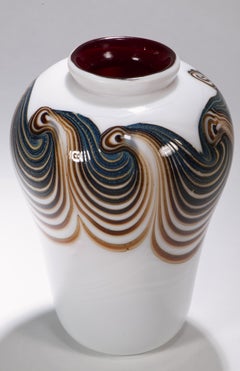 Peet Ellet Robison Vase, Early American Art Studio Glass 1975