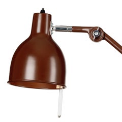 PeFeGe Eriksson 'PJ60' Articulating Table Lamp in Oxide Red for Örsjö