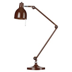 PeFeGe Eriksson 'PJ60' Articulating Table Lamp in Oxide Red for Örsjö