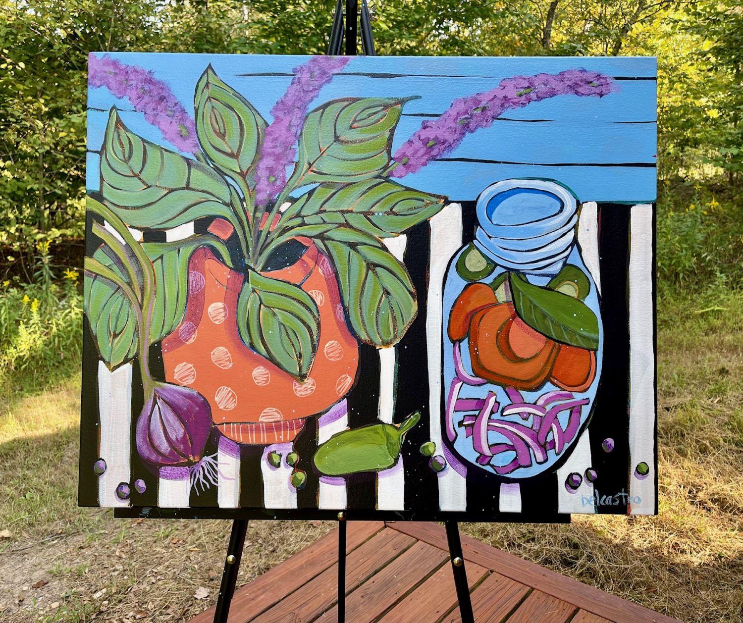 Escabeche, Originalgemälde (Zeitgenössisch), Painting, von Peg Belcastro