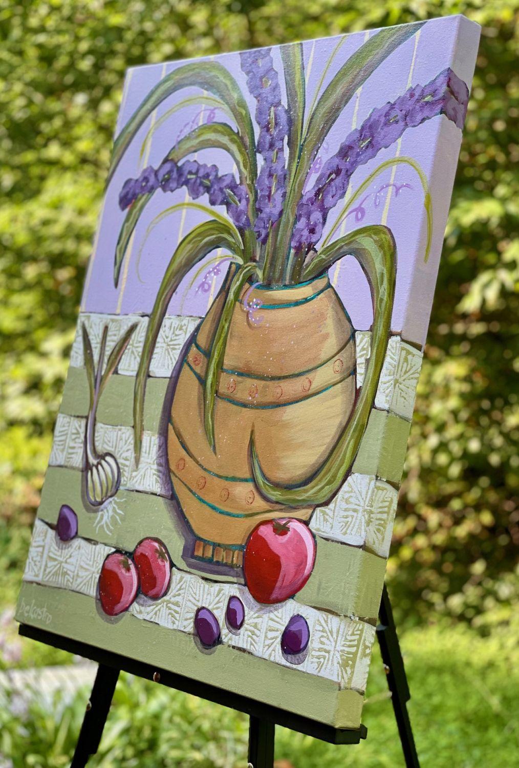 Puttanesca, Originalgemälde – Painting von Peg Belcastro