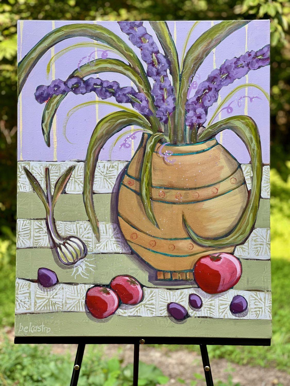 Puttanesca, Originalgemälde (Zeitgenössisch), Painting, von Peg Belcastro