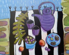 Fiesta del té en un día lluvioso, Pintura original