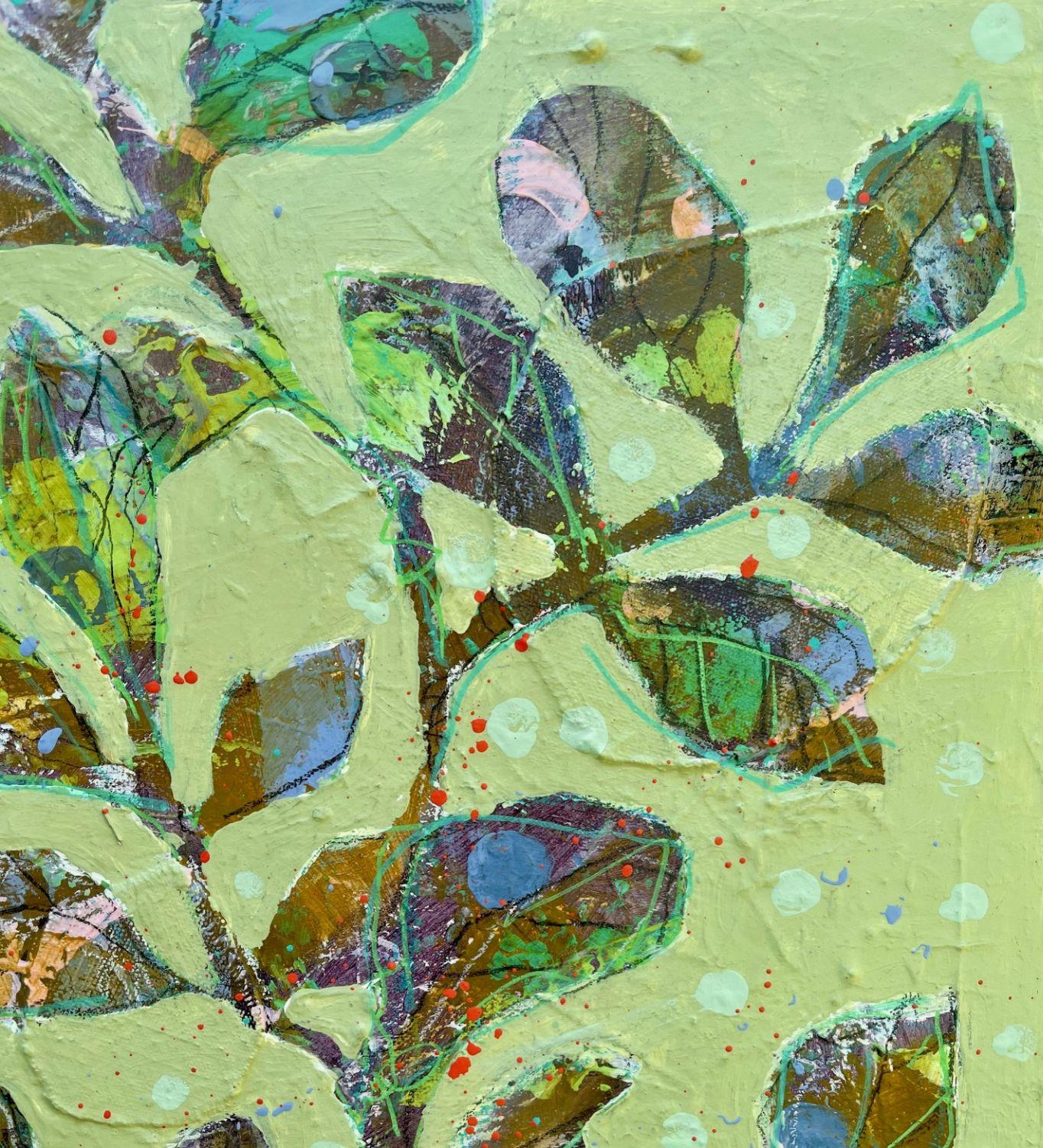 Il davanzale della finestra, dipinto originale - Still-Life Painting Verde di Peg Belcastro