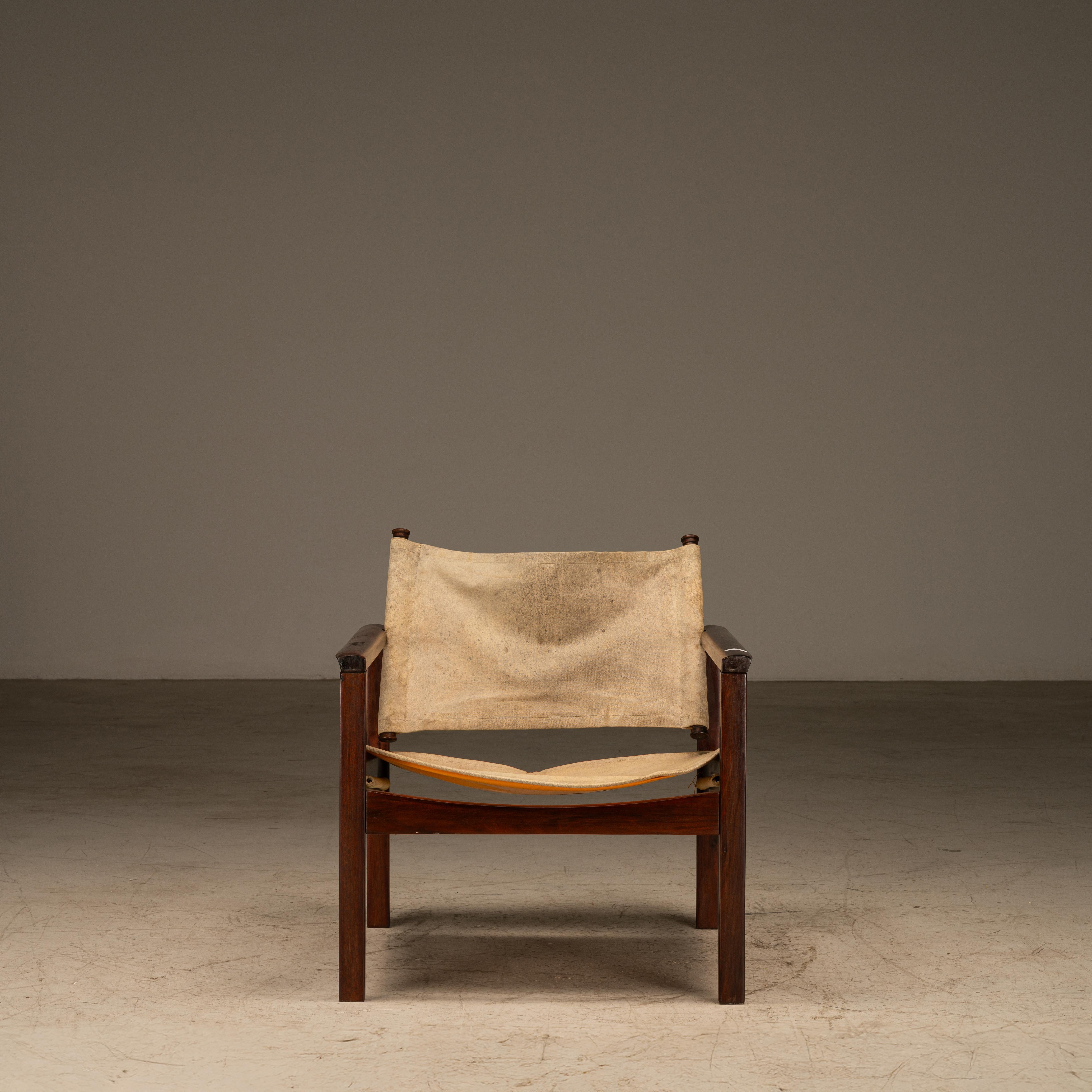 Peg-Lev Lounge Chair, Michel Arnoult, Brasilianische Mitte des Jahrhunderts Modern im Angebot 1