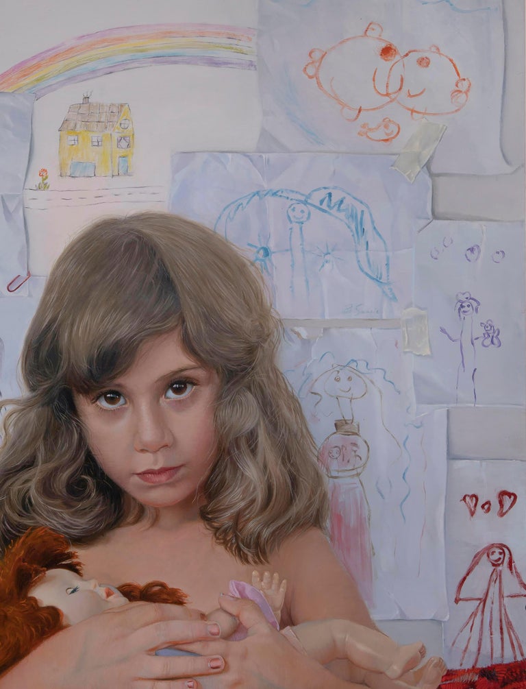 Pegah Samaie "Am I Homemaker?", Oil Painting For Sale at 1stDibs