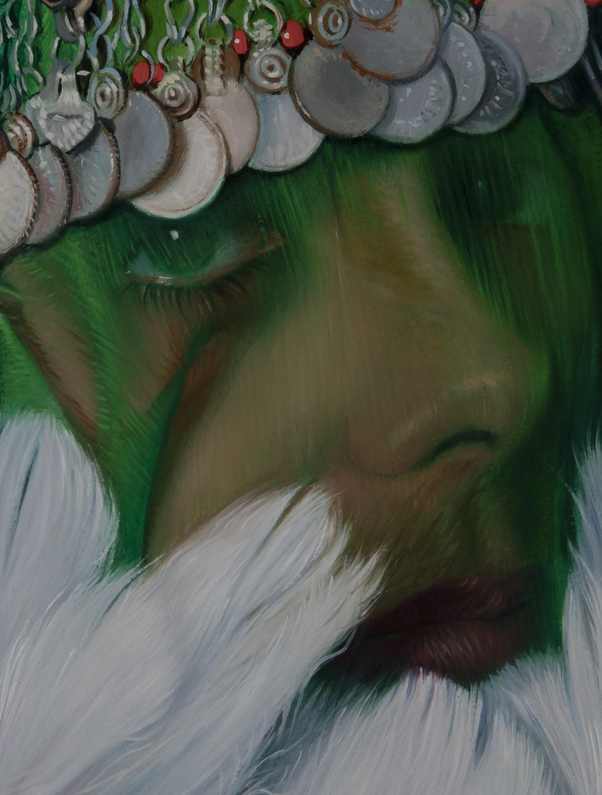 „Dreaming“ (2023) von Pegah Samaie, Original-Ölgemälde, weibliches Porträt im Angebot 1