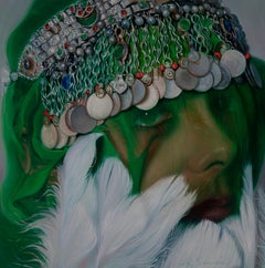 "Dreaming" (2023) by Pegah Samaie, Original Oil Painting, Female Portrait