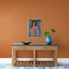 „Elegance“ (2023) von Pegah Samaie, Ölgemälde, Partial-Akt weiblicher Akt