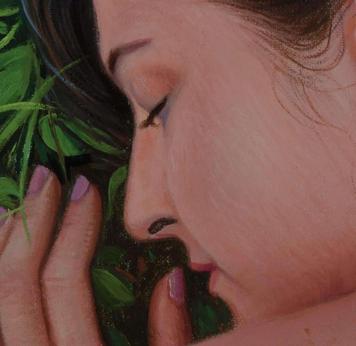 „Rebirth“ (2023) von Pegah Samaie, Original-Ölgemälde, weibliches Porträt im Angebot 2