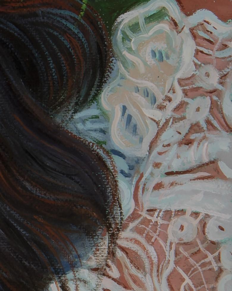 „Rebirth“ (2023) von Pegah Samaie, Original-Ölgemälde, weibliches Porträt im Angebot 3